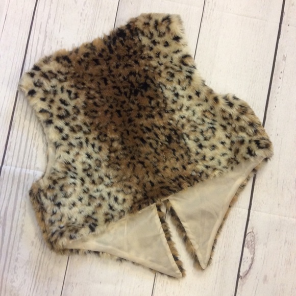 Urban Behavior Cheetah Print Faux Fur Vest Size M - Picture 2 of 8